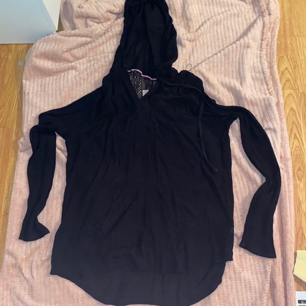 Black pink bathing suit cover